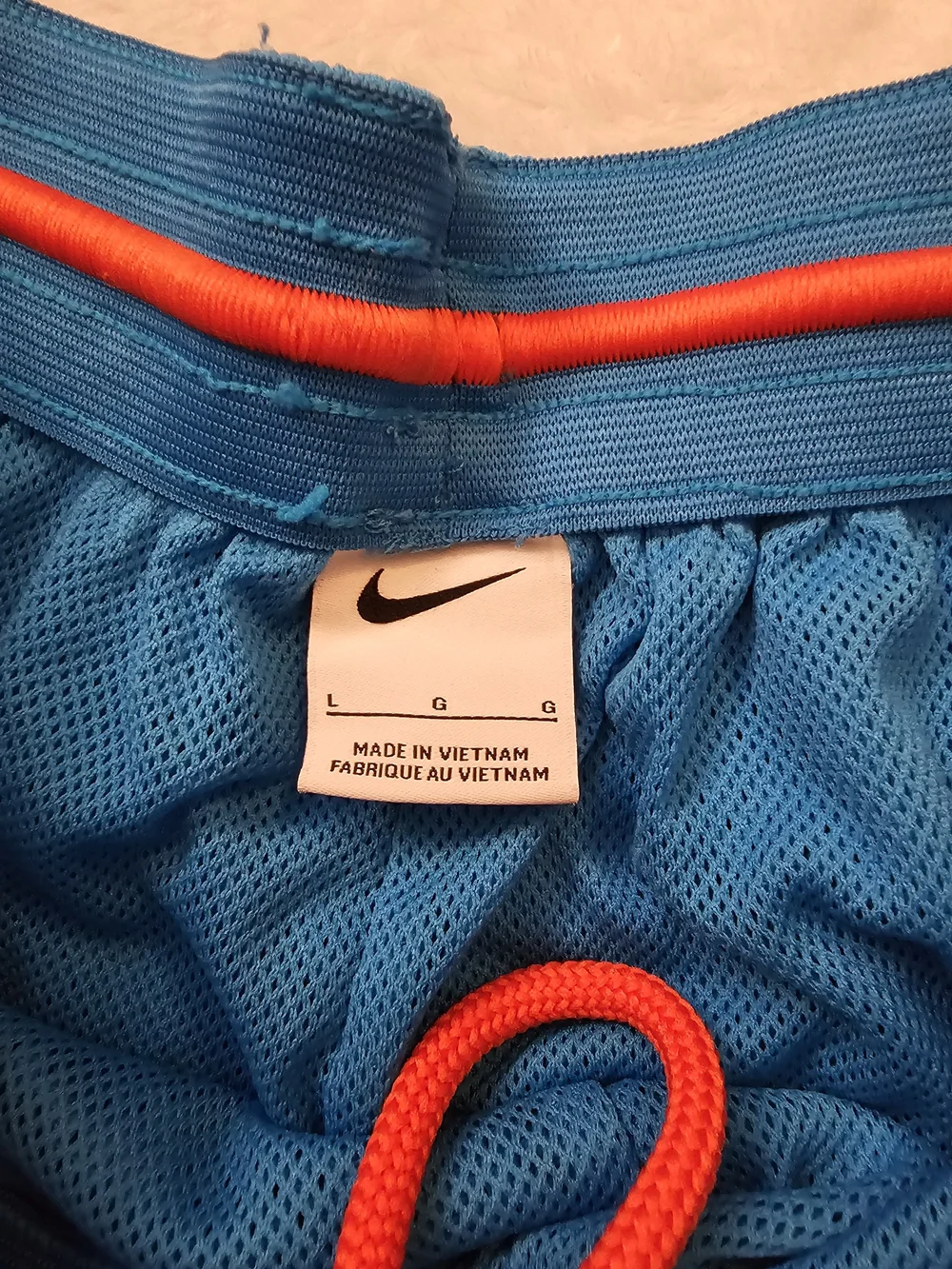 Nike Blue Mesh Athletic Shorts